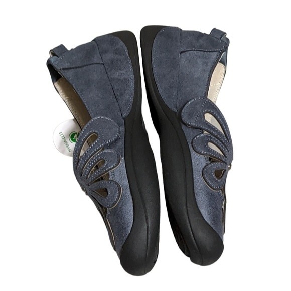 JBU Pearl Eco vegan leather denim slip on loafer style women's shoe size 8.5M - Picture 2 of 9